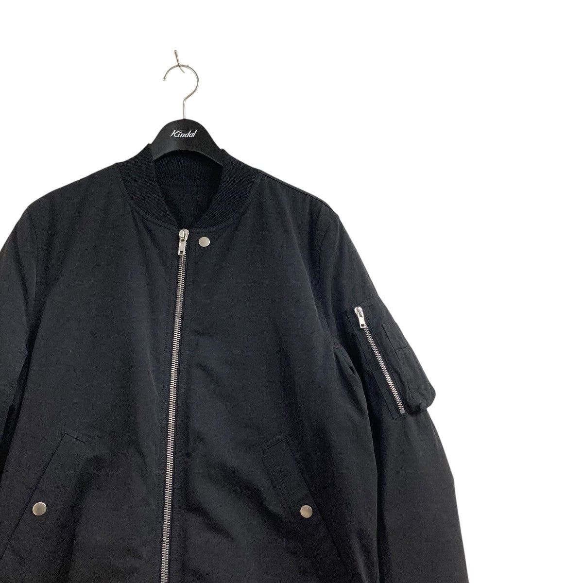 極美品　WE11DONE アーム ラバー ワッペン ジャージ ガウン ジャケット リックオウエンス Rick Owens 17AW RAGLAN FLIGHT BOMBER PLUM