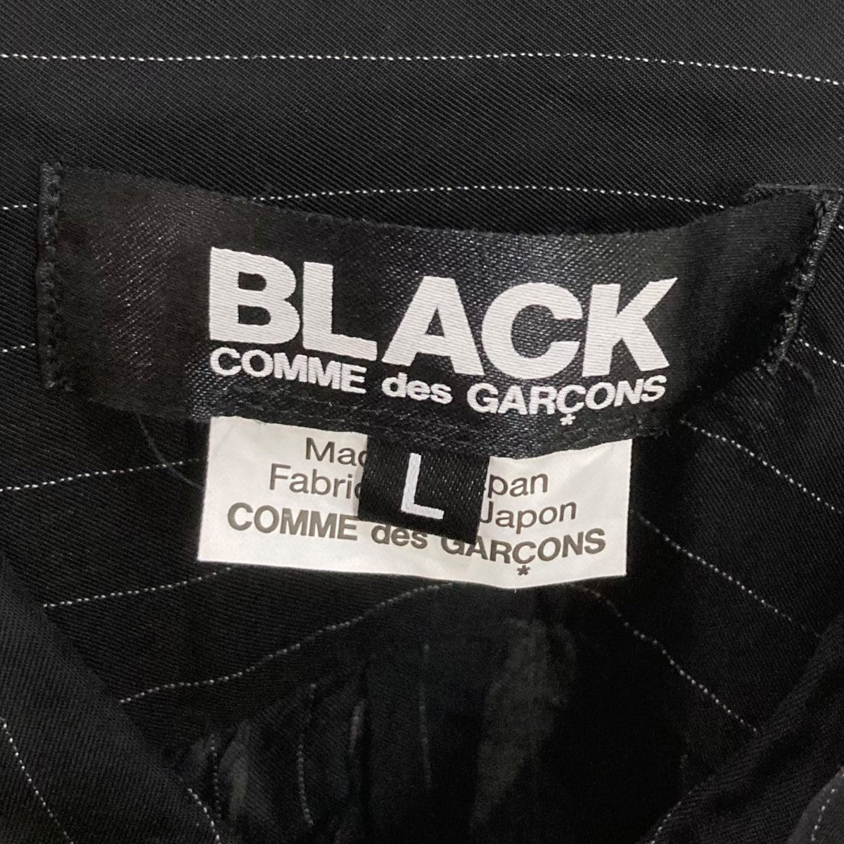 BLACK COMME des GARCONS(ブラックコムデギャルソン) ストライプ