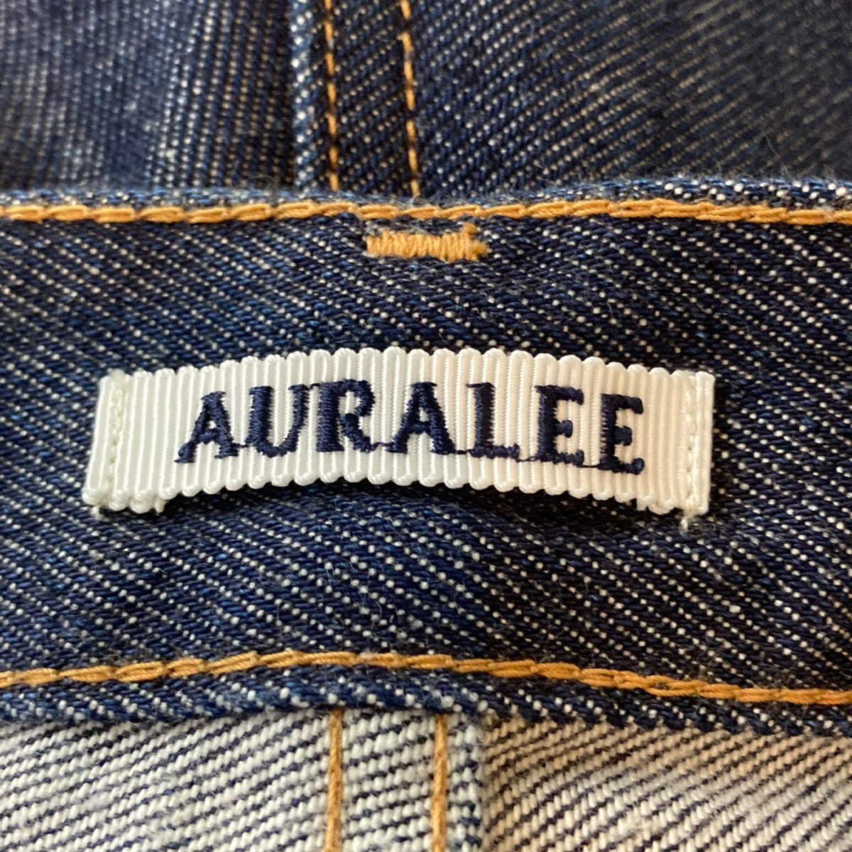 AURALEE ハードツイストデニム5ポケットパンツA00P02DM HARD TWIST DENIM 5P PANTS 古着・中古-5枚目のアイテム画像