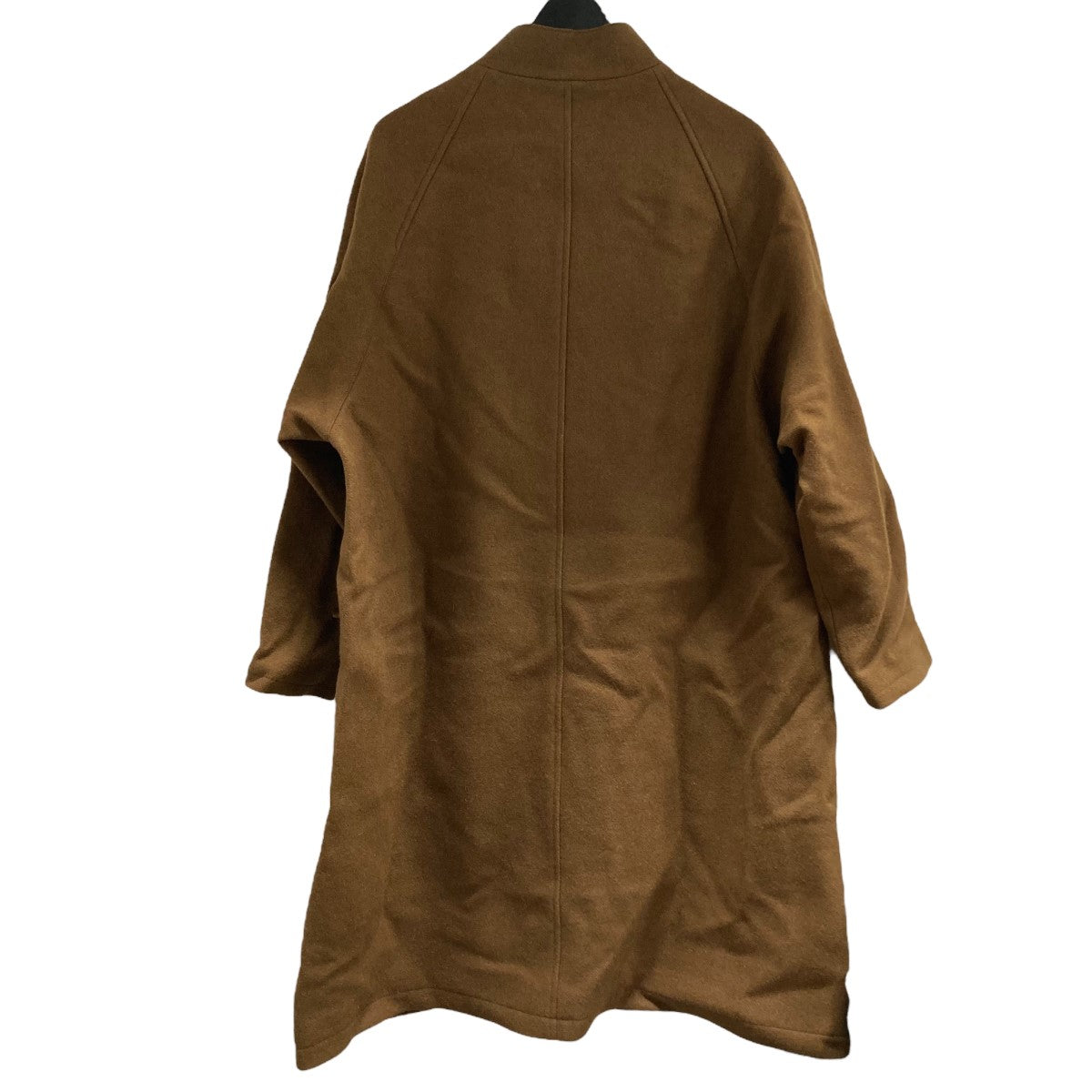 投売り!! EDIFICE ダブルメルトン フードステンカラーコートS　キャメル 新品未使用 EDIFICE ダブルメルトン フードステンカラーコートS