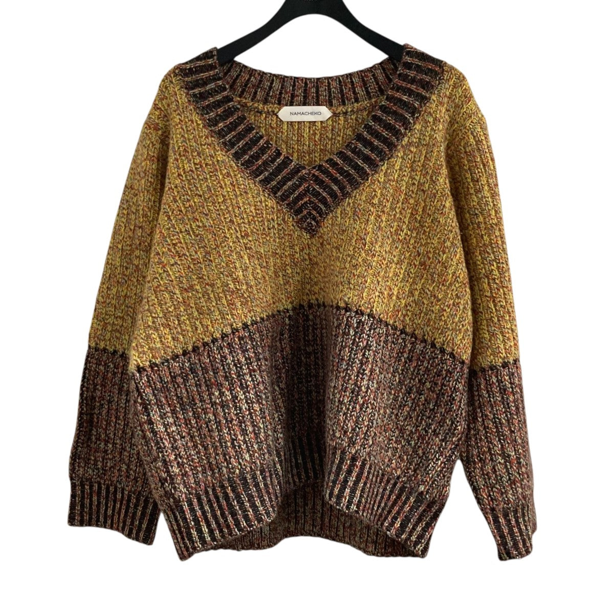 NAMACHEKO ナマチェコ akad クルーネック ニットセーター Mサイズ NAMACHEKO ニット NAMACHEKO(ナマチェコ) 19AWクルーネックニット