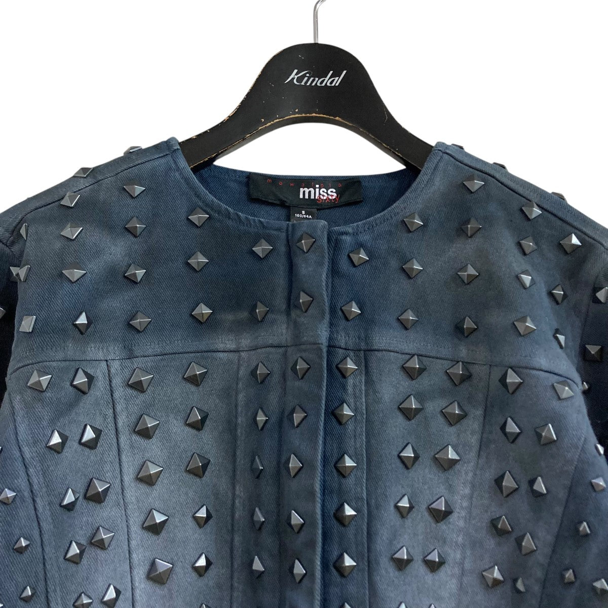 スタッズデニムジップアップジャケット6L4WJ5820001 ｢Fitted Corset Jacket｣