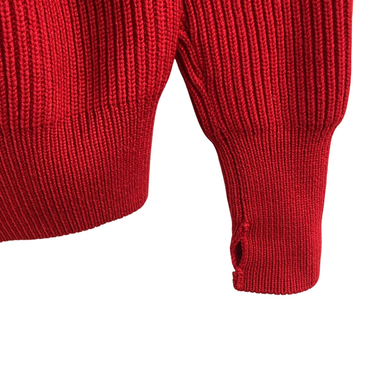 HYKE(ハイク) リブクルーネックニット162-11077 162-11077 レッド