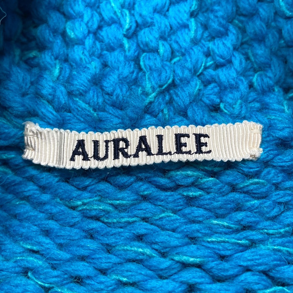 AURALEE(オーラリー) ニットジャケット A24AC01CW ブルー サイズ 4