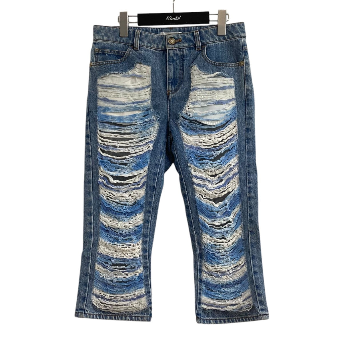 CHANELスラックス CHANEL シャネル ワイドストレート スラックス パンツ 黒 ウール