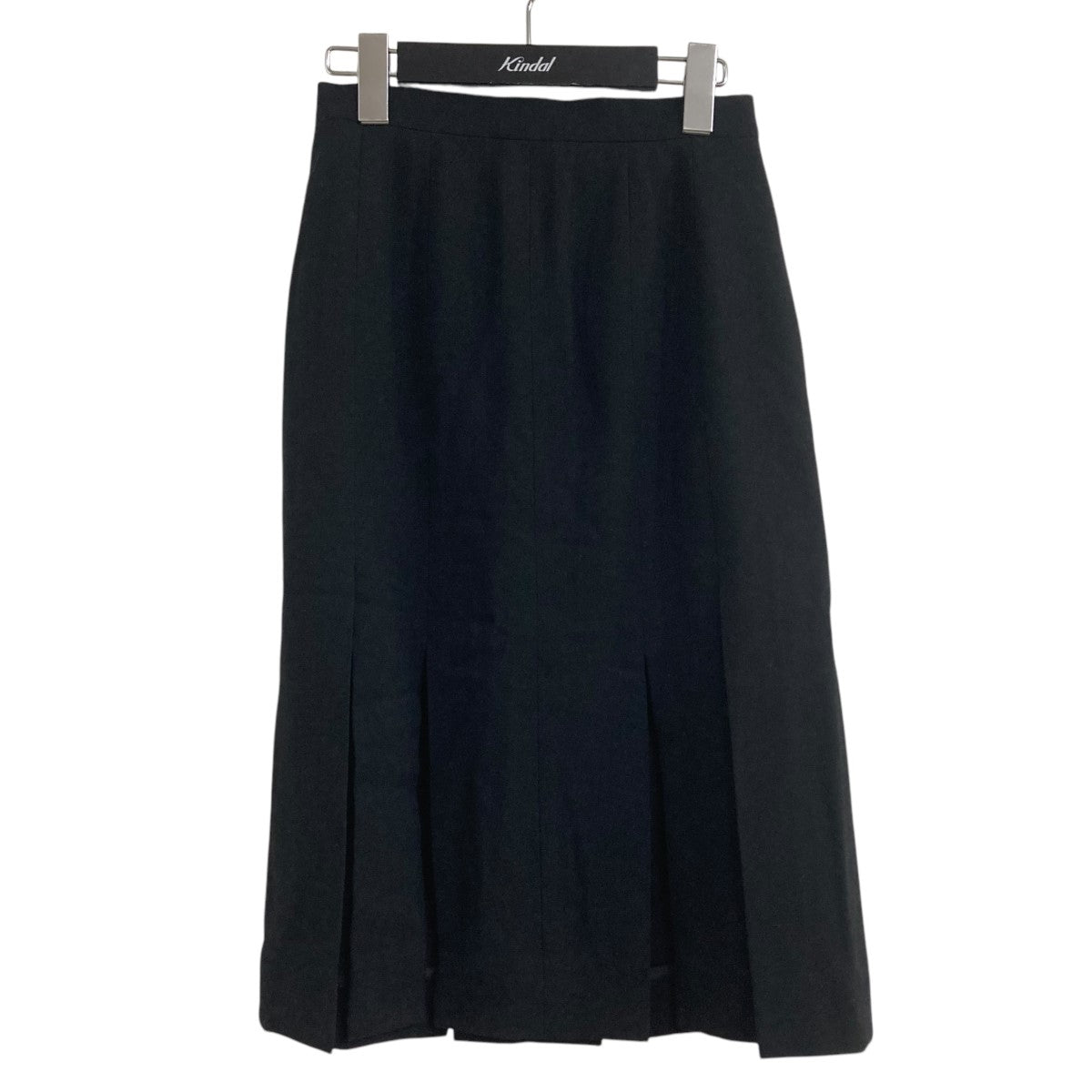 シャネル［フレアスカート］シフォン　シルク　ココマーク　ブラック　サイズ34 シャネル［フレアスカート］シフォン シルク ココマーク ブラック