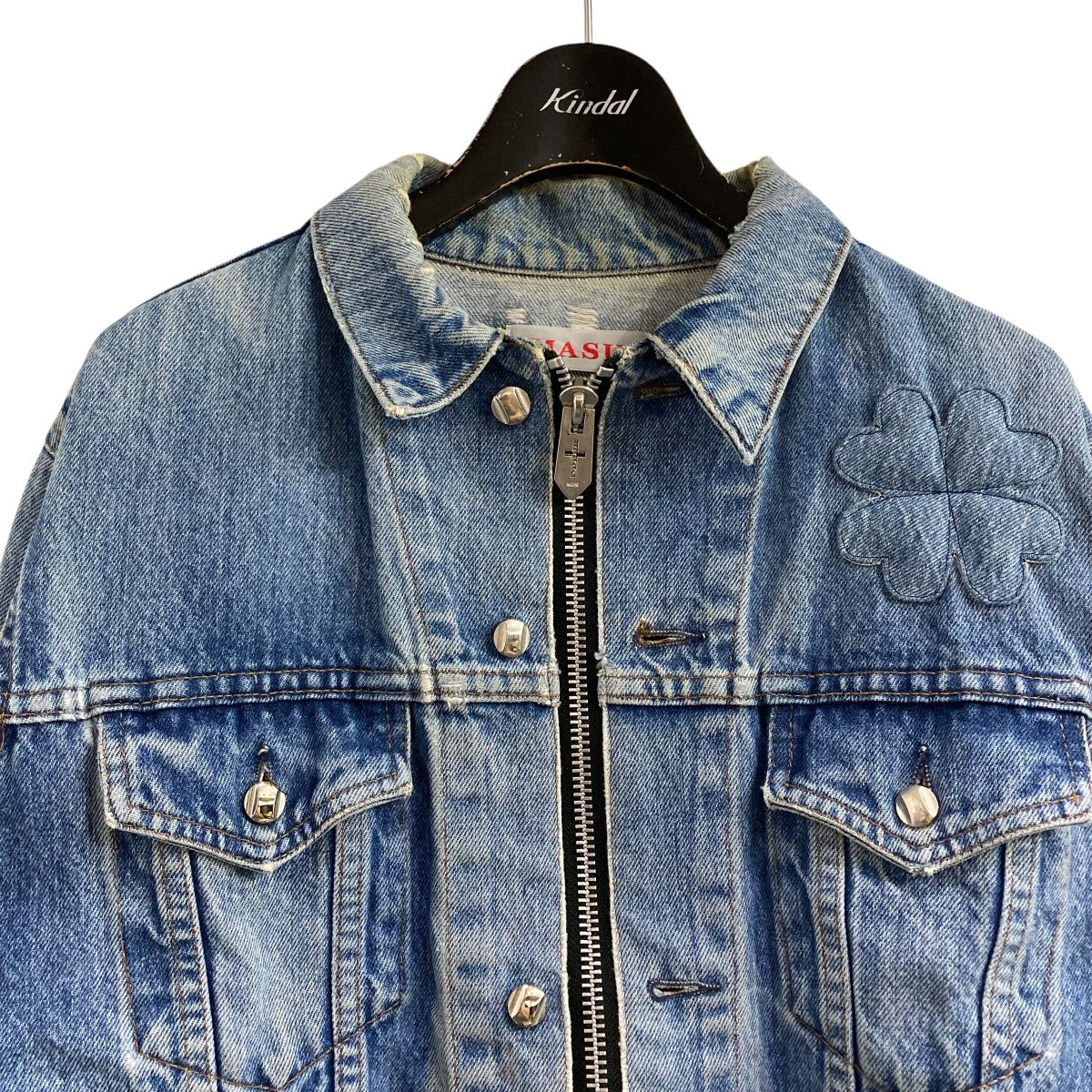 MASU（エムエーエスユー）のGRANNY ZIP-UP SHIRTS WET BLACKの