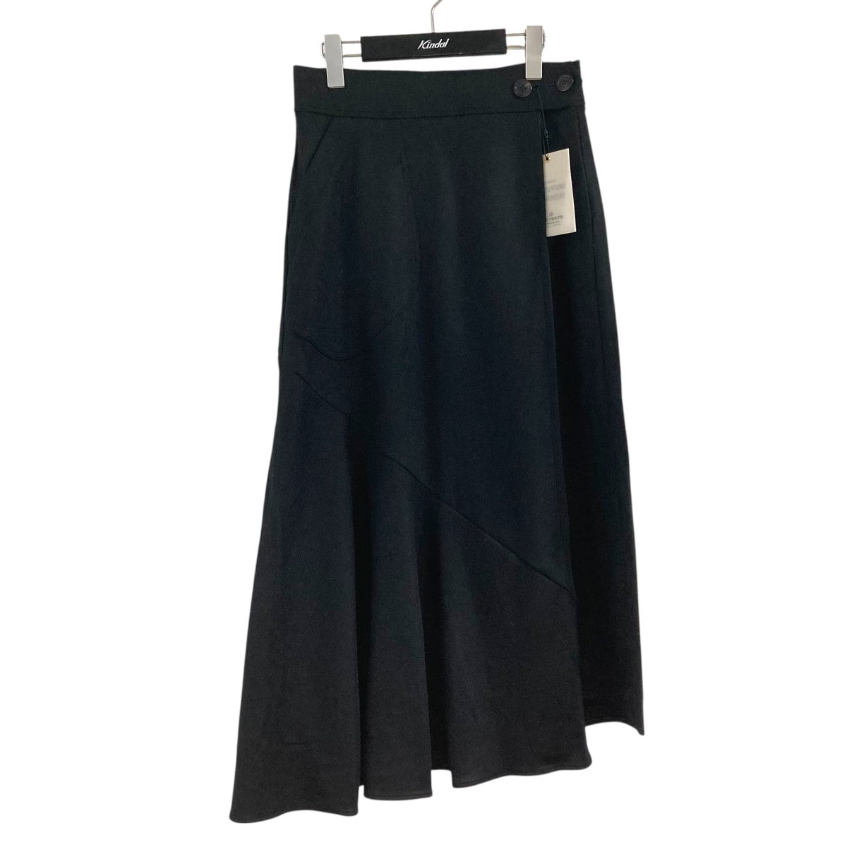 WASHABLE FLANNEL CASHMERE TOUCH WRAP SKIRTウールスカート274644007