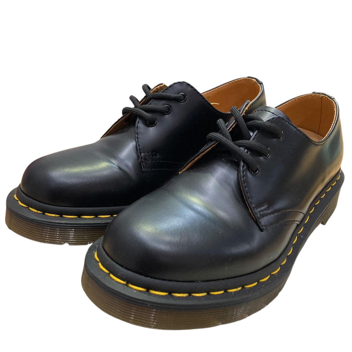 【未使用級】カンペール 3ホール レザーシューズ レディース 23cm ブラック Dr.Martens(ドクターマーチン) 3ホールレザーシューズGV08T