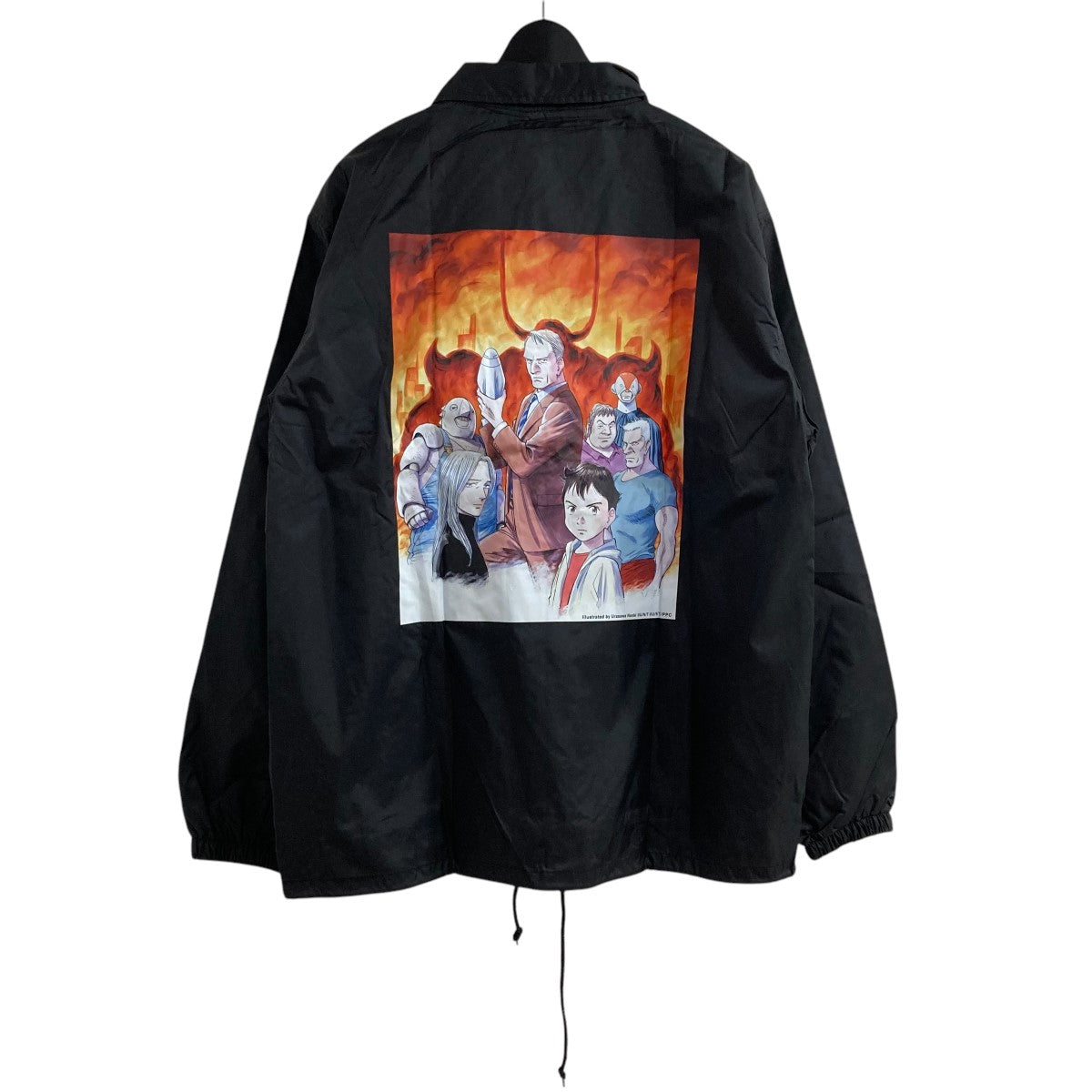 PLUTO×Weber バックプリントコーチジャケット ブラック サイズ XL