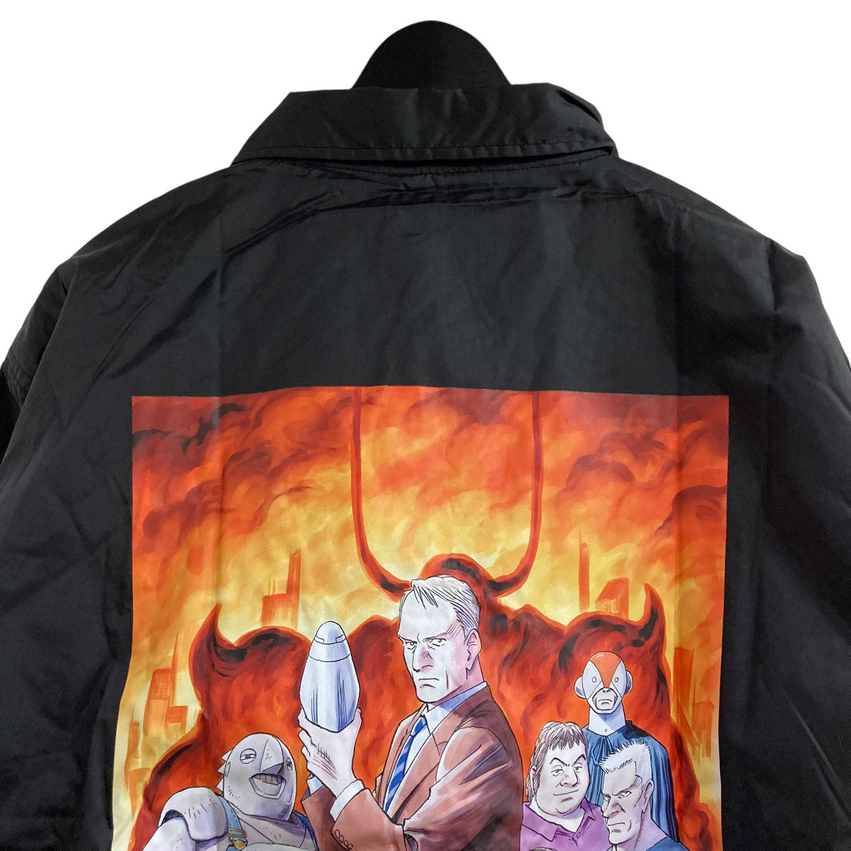 PLUTO×Weber バックプリントコーチジャケット ブラック サイズ XL