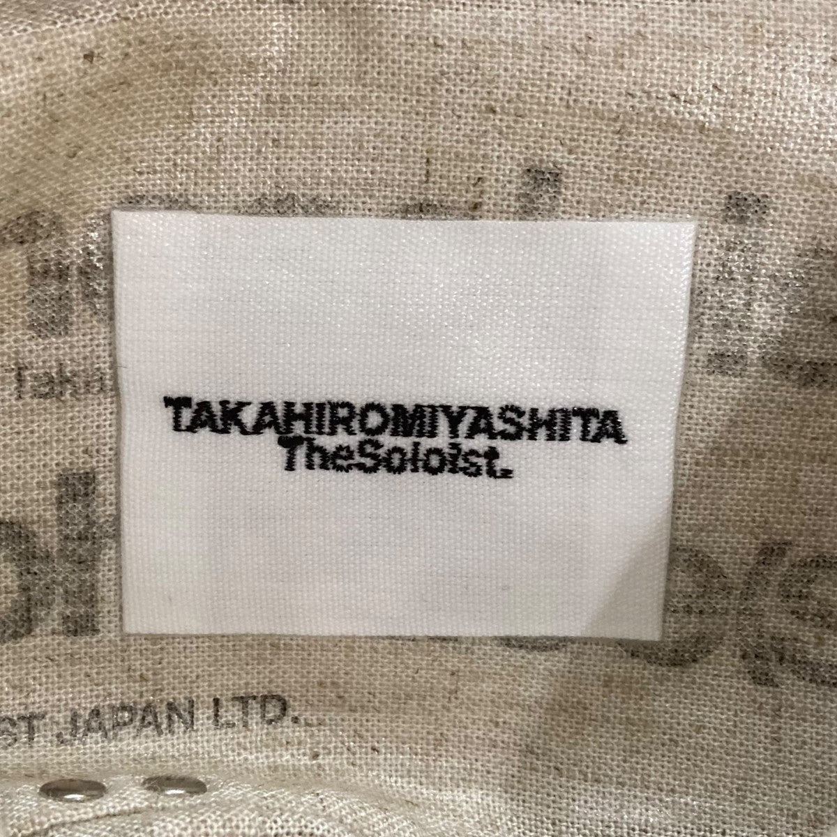 TAKAHIROMIYASHITA TheSoloIst． 21SSサイドバックジップノットシャツSS.0001ASS21 古着・中古-5枚目のアイテム画像