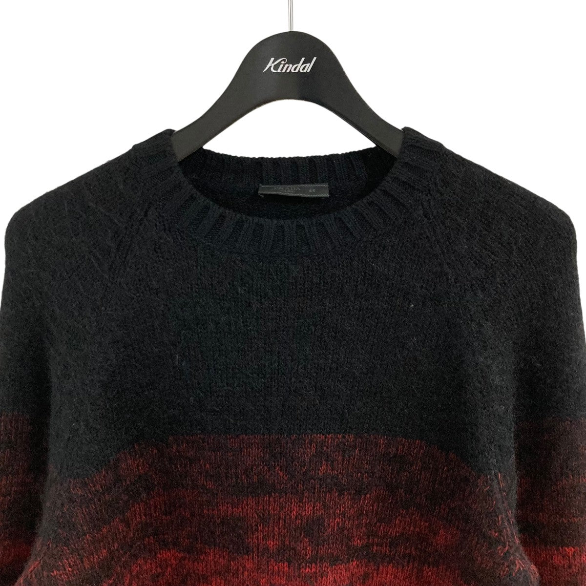 PRADA レッド 長袖ニットセーター 52 PRADA レッド 長袖ニットセーター 52 レッド（赤）系 XL以上 PRADA