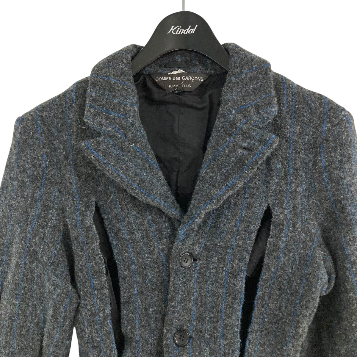コムデギャルソンオムプリュス19aw 間延びカシミヤ混ウールコート コムデギャルソンオムプリュス19aw 間延びカシミヤ混ウール