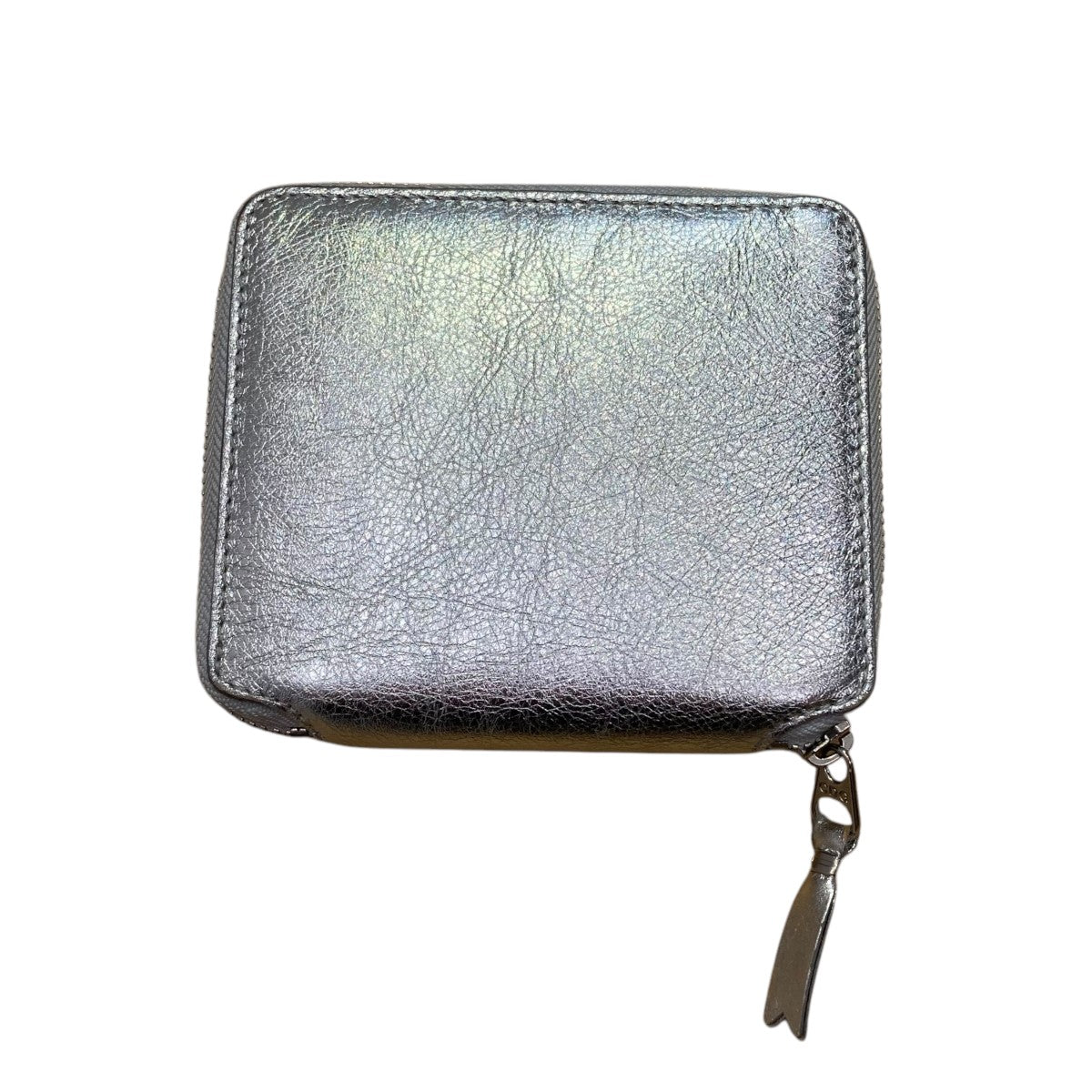 コムデギャルソンシルバー 折り財布 COMME des GARCONS ZIP WALLET SILVER LINE コムデギャルソン