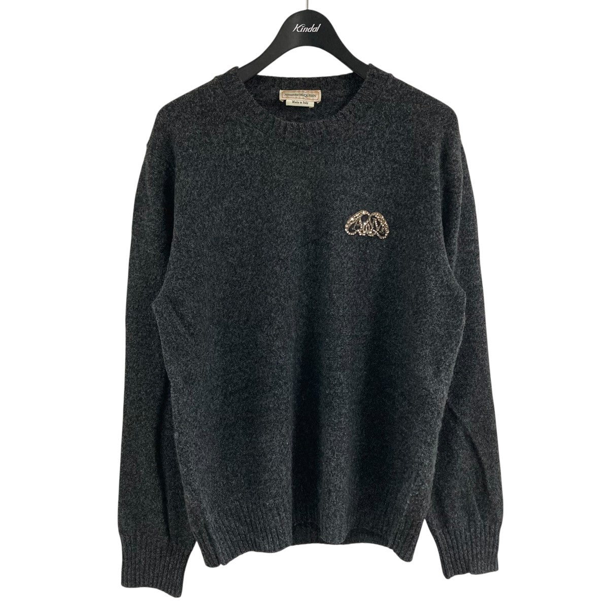 ALEXANDER McQUEEN スパンコールロゴニット 古着・中古-1枚目のアイテム画像