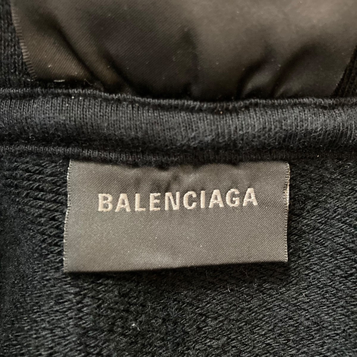 BALENCIAGAバレンシアガAuthentic Logo パーカーXXS黒 BALENCIAGA(バレンシアガ) ジップアップパーカー 744444