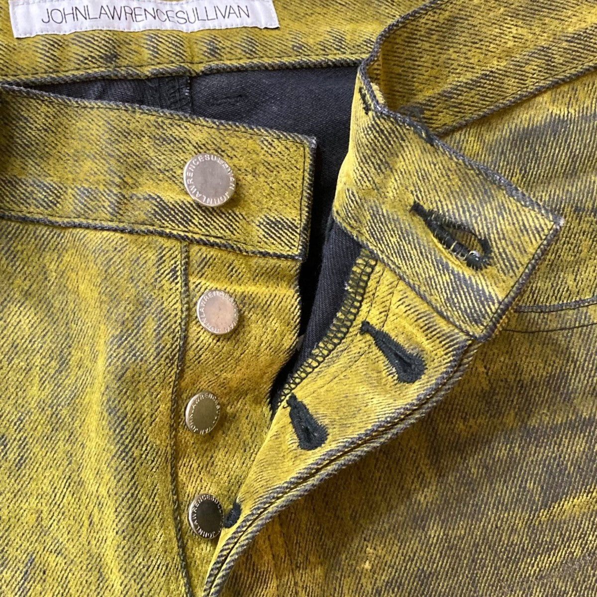 john lawrence sullivan フロッキーデニム　黄 JOHN LAWRENCE SULLIVAN、完売デニムに新色加えて再発売
