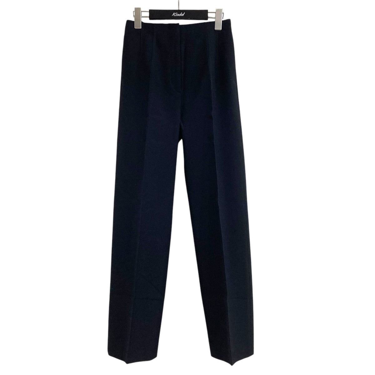 【DES PRES】朱色　パンツ ジャージーライクジョーゼット リラックスパンツ