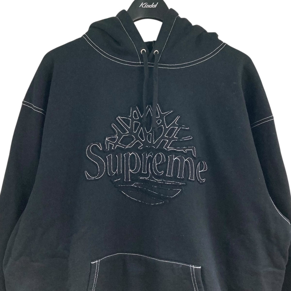 23SS｢Hooded Sweatshirt｣裏起毛ステッチデザインパーカー