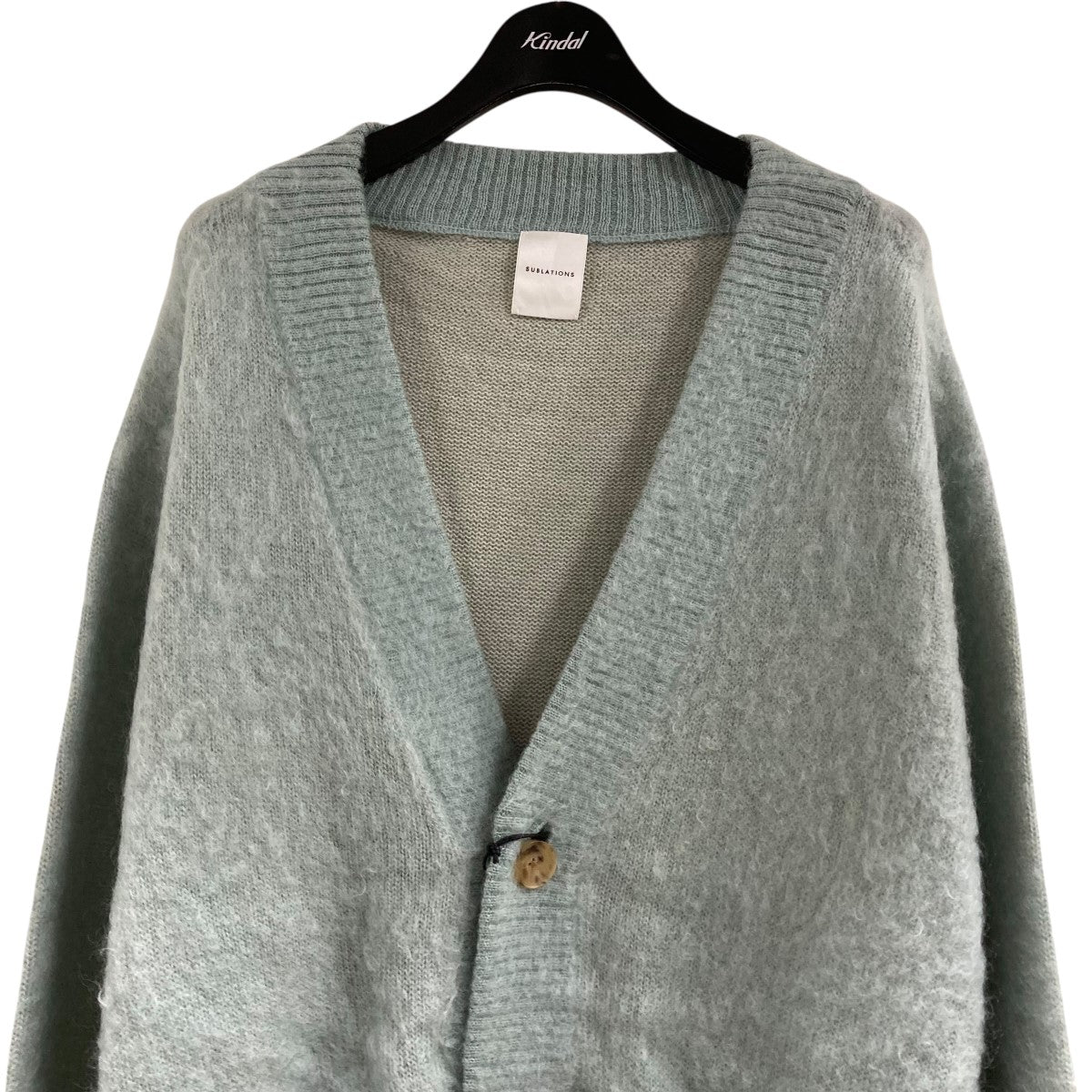 SUBLATIONS/石原慎也着用 モヘヤカーディガン 淡ブルー サイズ2 SUBLATIONS/石原慎也着用 モヘヤカーディガン 淡ブルー サイズ2