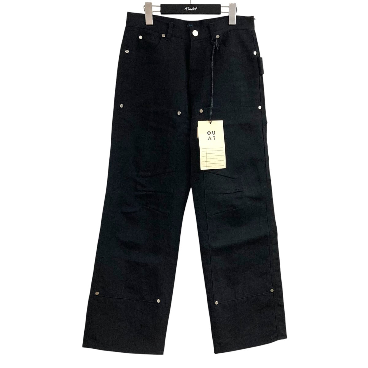 OUAT/スタッズ/ダブルニー/ボトム/2/BLK/0008014PT OUAT(オーユーエーティー) ダブルニーパンツ0008014PT 0008014PT
