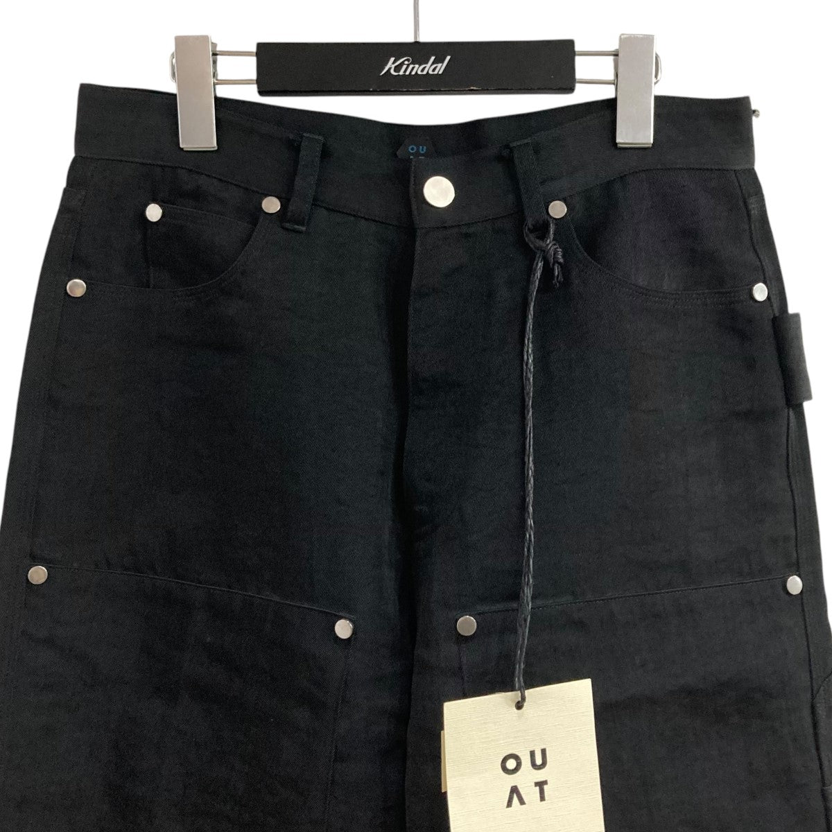 OUAT/スタッズ/ダブルニー/ボトム/2/BLK/0008014PT OUAT(オーユーエーティー) ダブルニーパンツ0008014PT 0008014PT