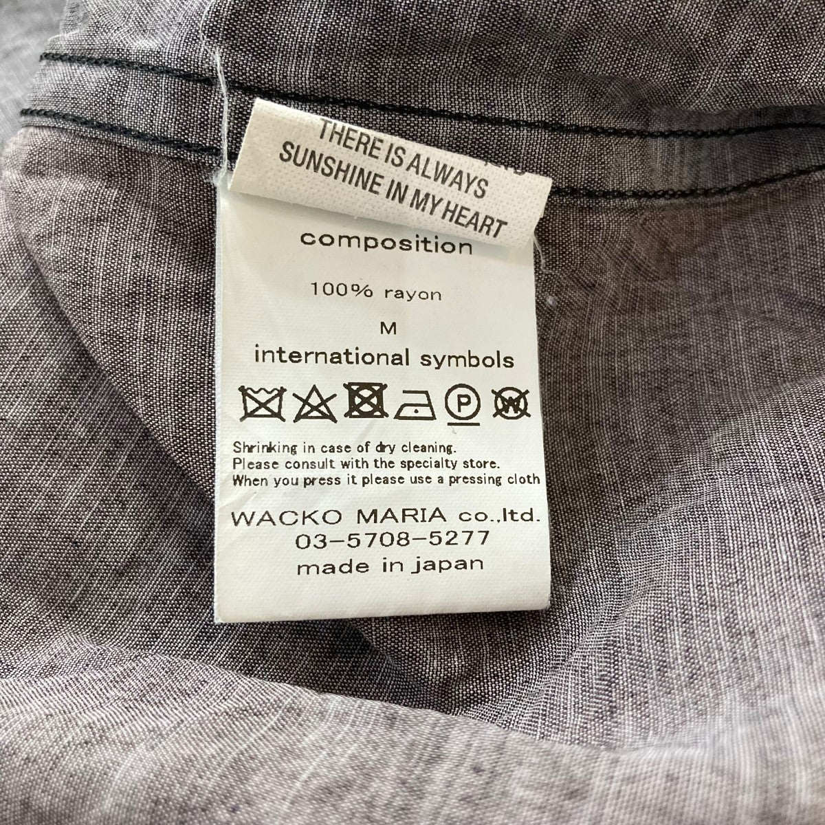 WACKO MARIA オープンカラーシャツ 古着・中古-6枚目のアイテム画像
