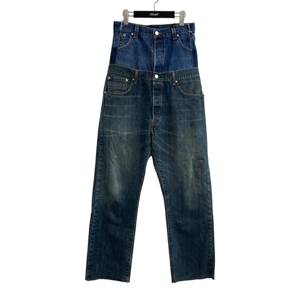 QUIITO(キイト) ダブルウエストデニムパンツ Q25S-T018 インディゴ