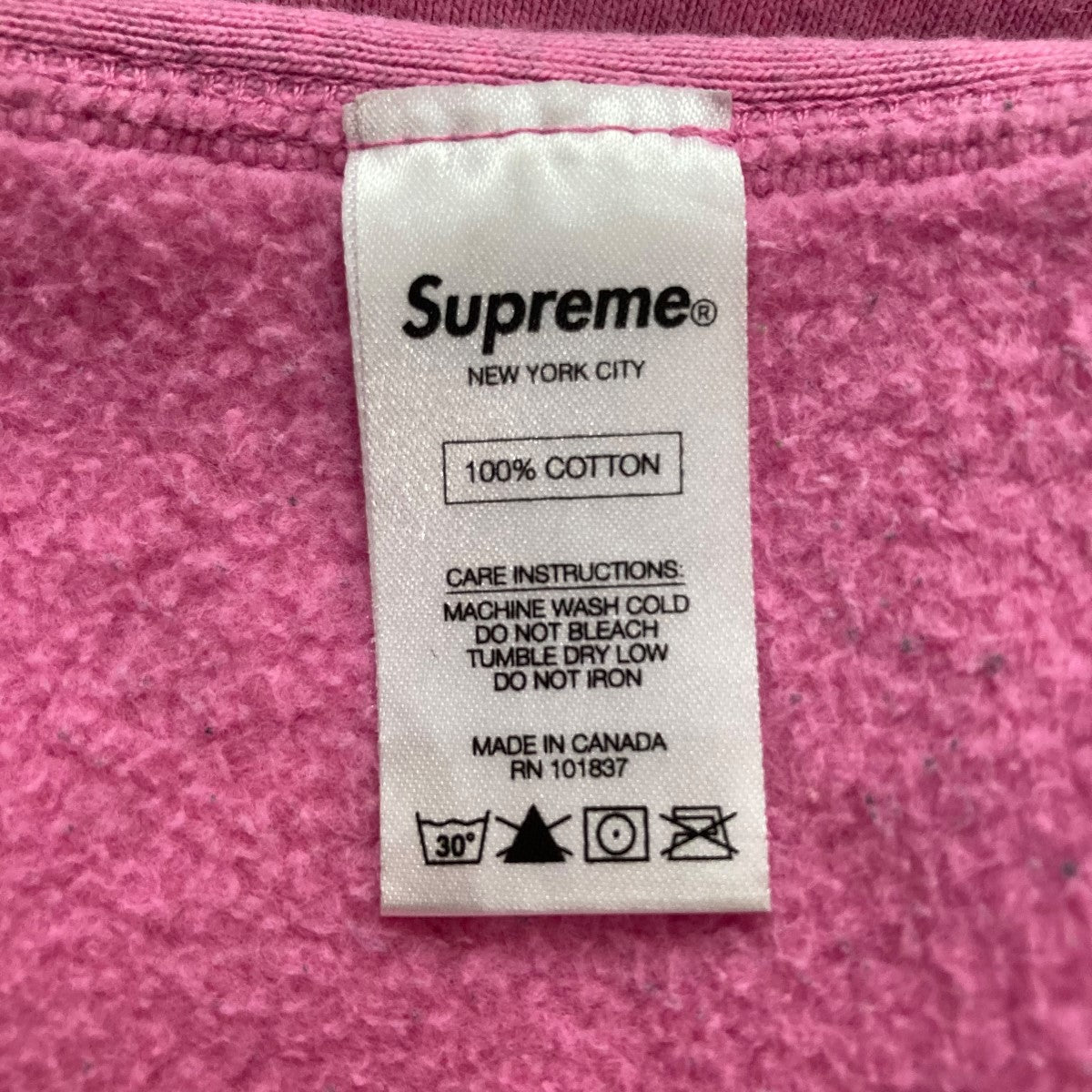 Supreme(シュプリーム) ボックスロゴスウェット ピンク サイズ M