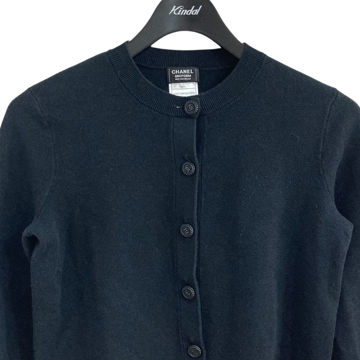 シャネル ユニフォーム CHANEL UNIFORM 00V U04070RG001975 ブラック サイズ：XS CHANEL UNIFORM(シャネル ユニフォーム) 00Vベルベットロゴ