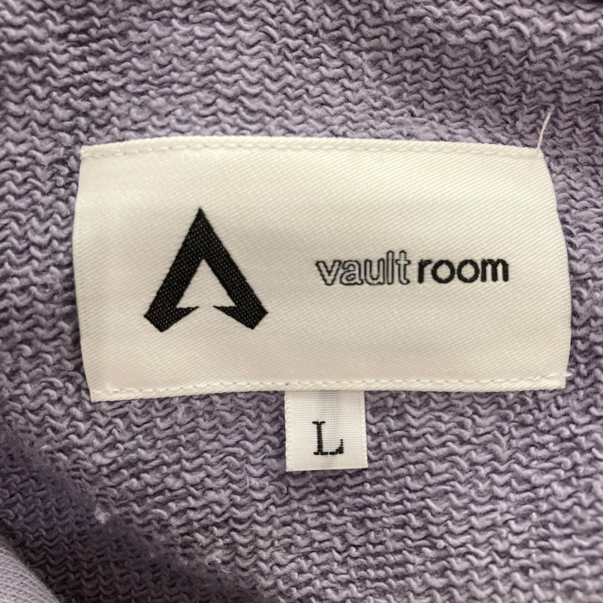 vaultroom(ボルトルーム) 刺繍パーカー パープル サイズ L｜【公式
