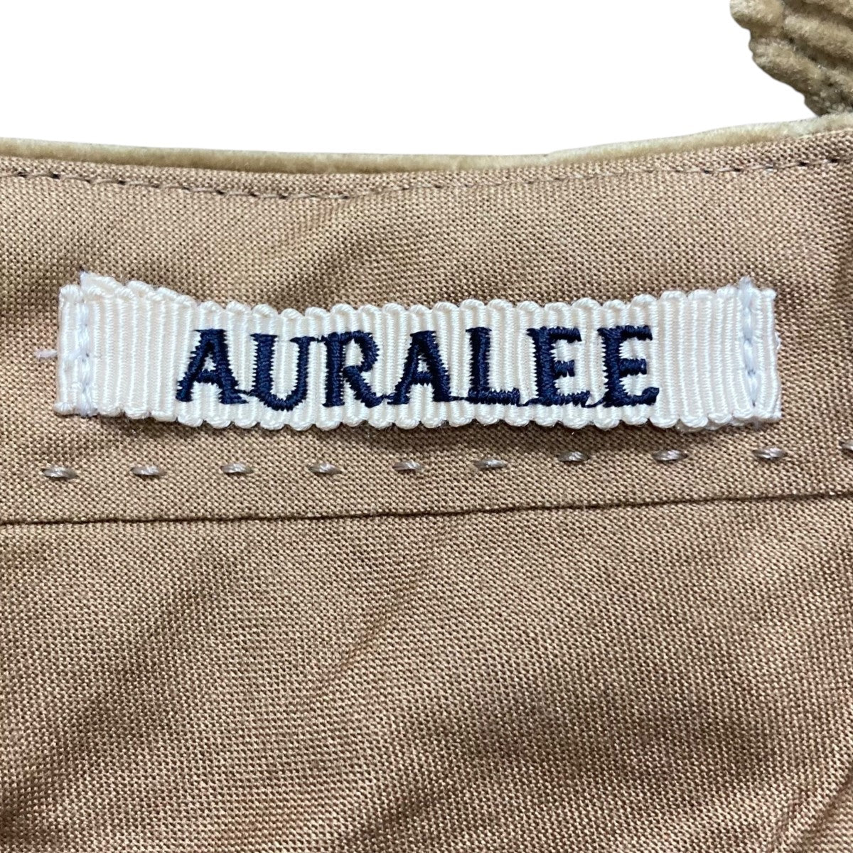 AURALEE コーディロイテーパードスラックスパンツ A8AP02FN キャメル
