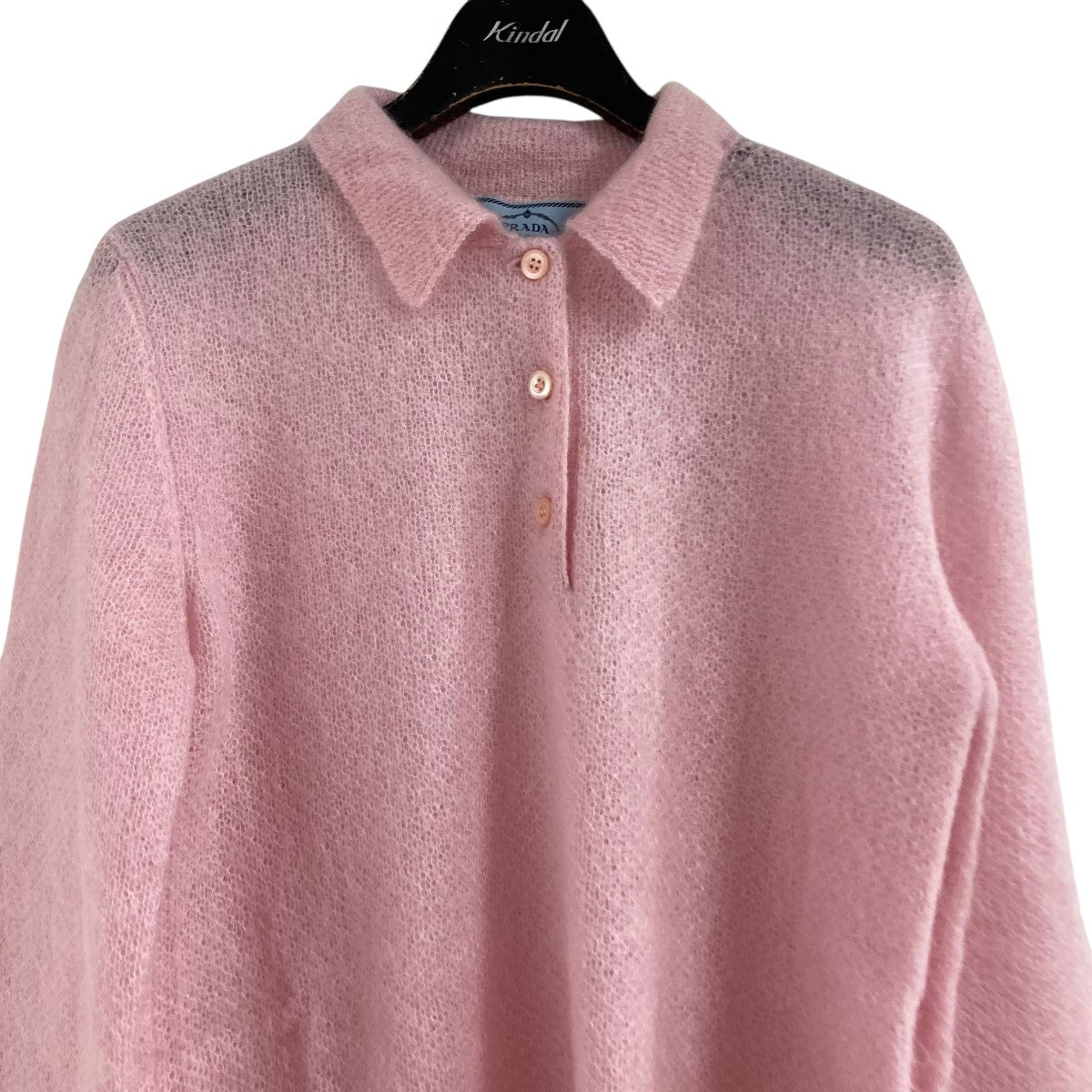 PRADA(プラダ) ニットポロシャツ DNA793 ブラック サイズ 46｜【公式