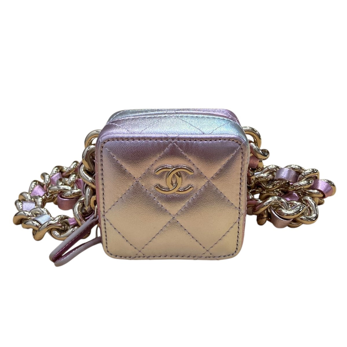 CHANEL ラムスキン キューブチェーンスバッグAP2529 古着・中古-2枚目のアイテム画像