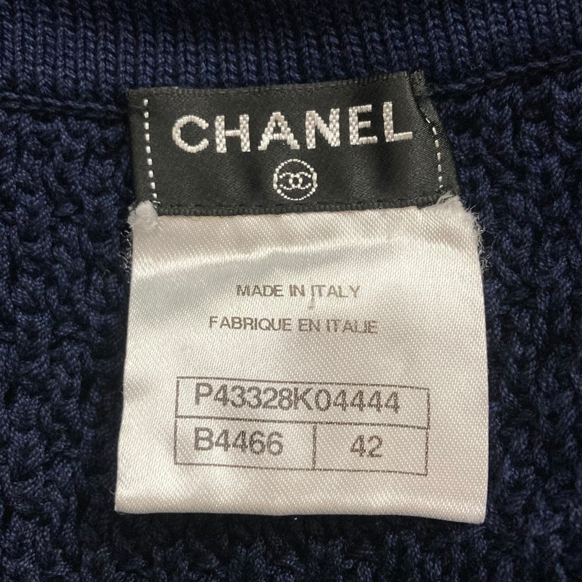 CHANEL(シャネル) ニットスカート P43328K04444 ネイビー サイズ CHANEL(シャネル) ニットスカート P43328K04444 ネイビー サイズ