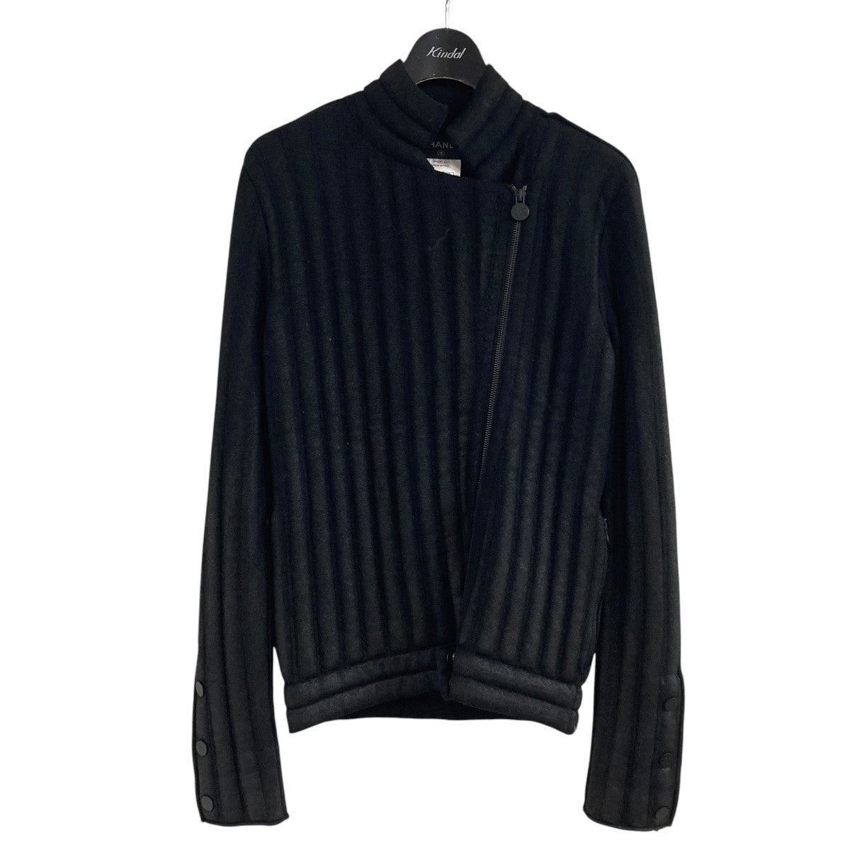 人気モデル✨CHANELツイードジャケット　ブルゾン　40 CHANEL(シャネル) ツイードジャケット P44672V32755 ネイビー