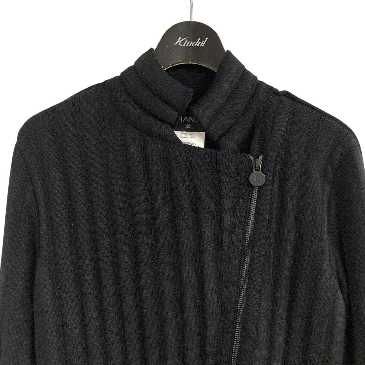 CHANEL(シャネル) ツイードジャケット P44672V32755 ネイビー×ブラック