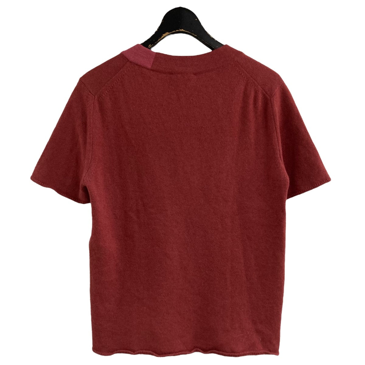 極美品✨CHANEL トップス　長袖　Tシャツ　金ボタン　ココ　レッド