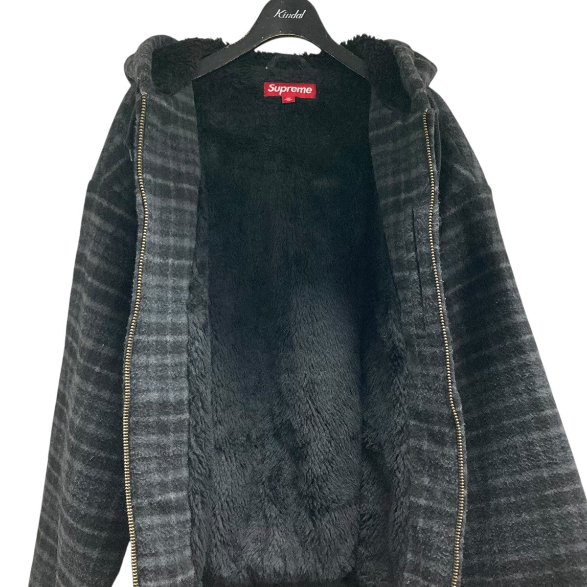 Supreme(シュプリーム) 23AWPlaid Wool Hooded Work Jacketフード