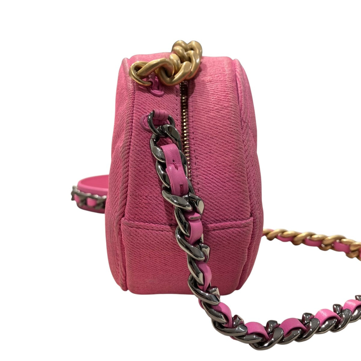 CHANEL ピンク ラウンド型ショルダーバッグ CHANEL】シャネル『ラウンド ミニ クラシック チェーンショルダー