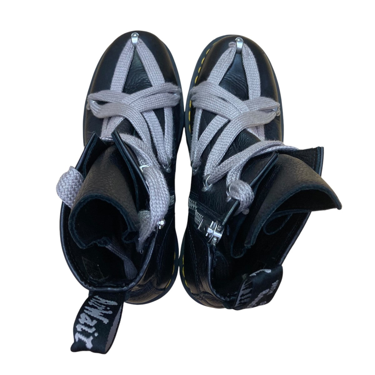 Rick owens dr martens ペンタグラムジャンボレースブーツ Dr. Martens 1460 Quad Leather Sole Pentagram Jumbo Lace Boot