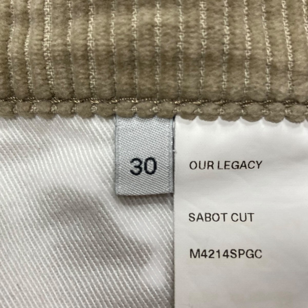 OUR LEGACY(アワーレガシー) コーデュロイパンツ M4214CPGC カーキ