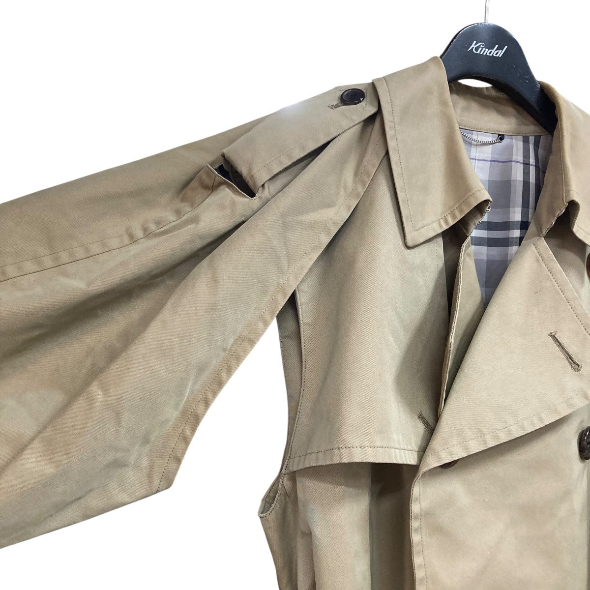 レザートレンチコート 裏地総柄 柔らかい牛革 ジョンローレンスサリバン JOHN LAWRENCE SULLIVAN 【SALE セール】ジョンローレンス