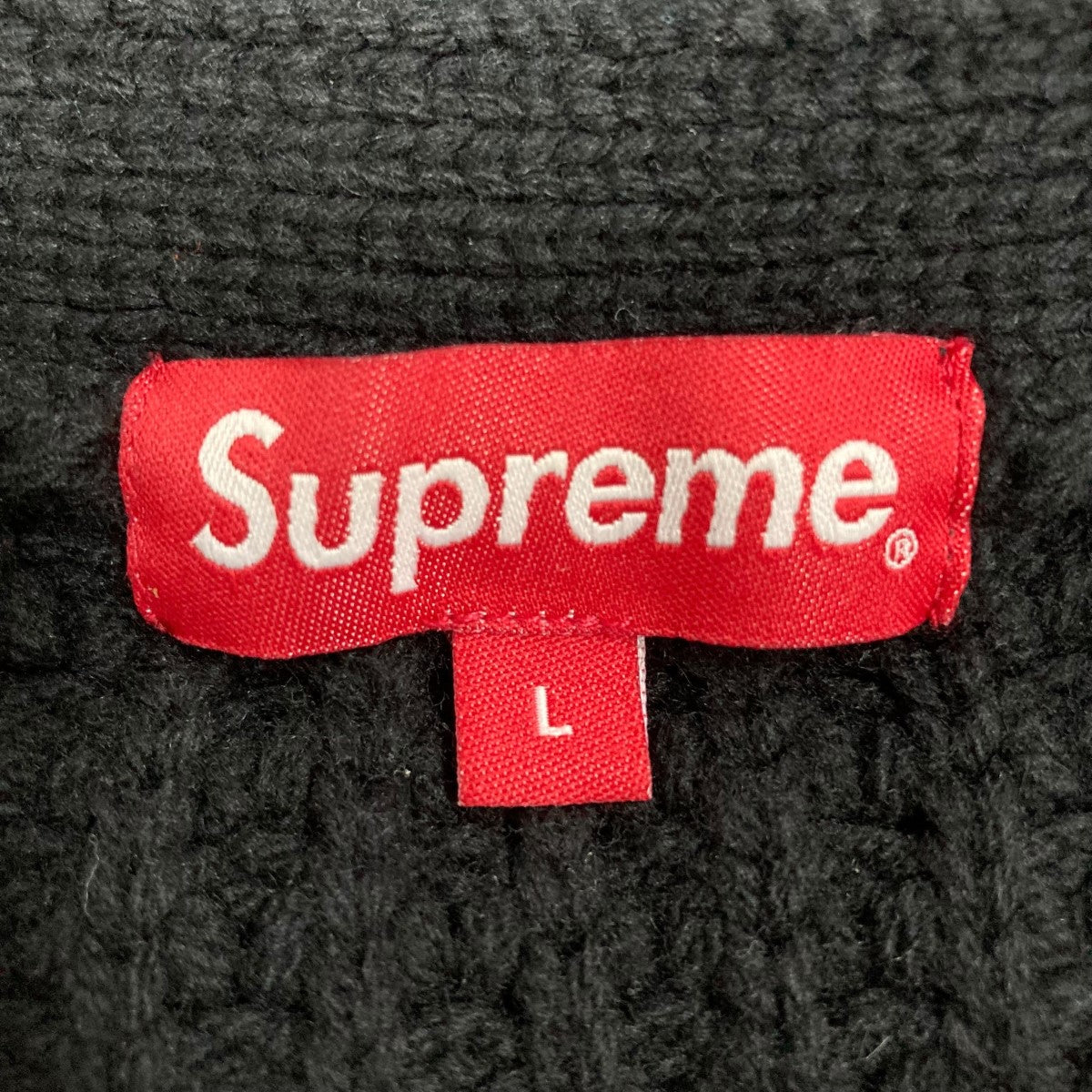 Supreme ブラック ニットカーディガン L Supreme(シュプリーム) ニットカーディガン ブラック サイズ L