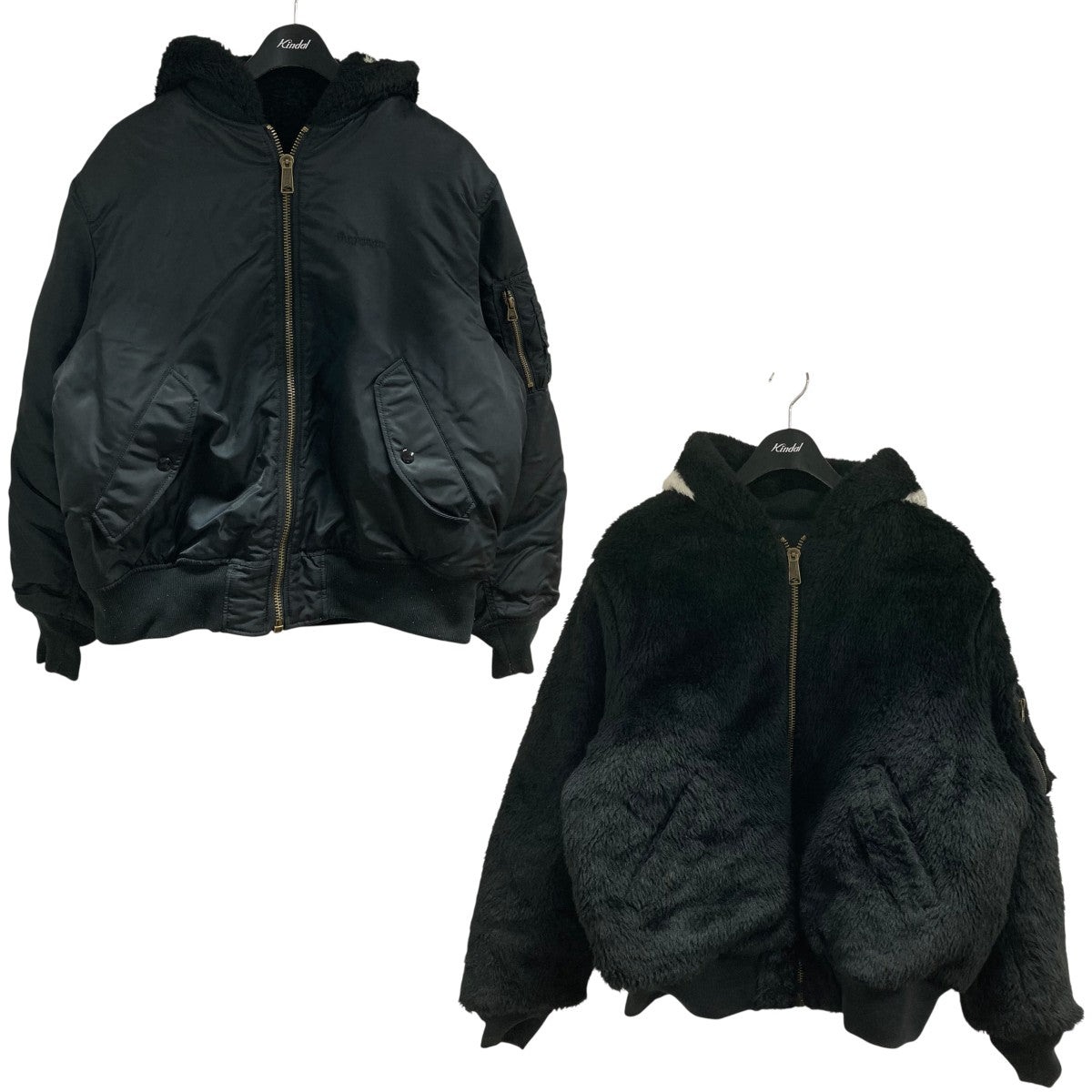 Supreme(シュプリーム) リバーシブルMA-1ジャケット ブラック サイズ M