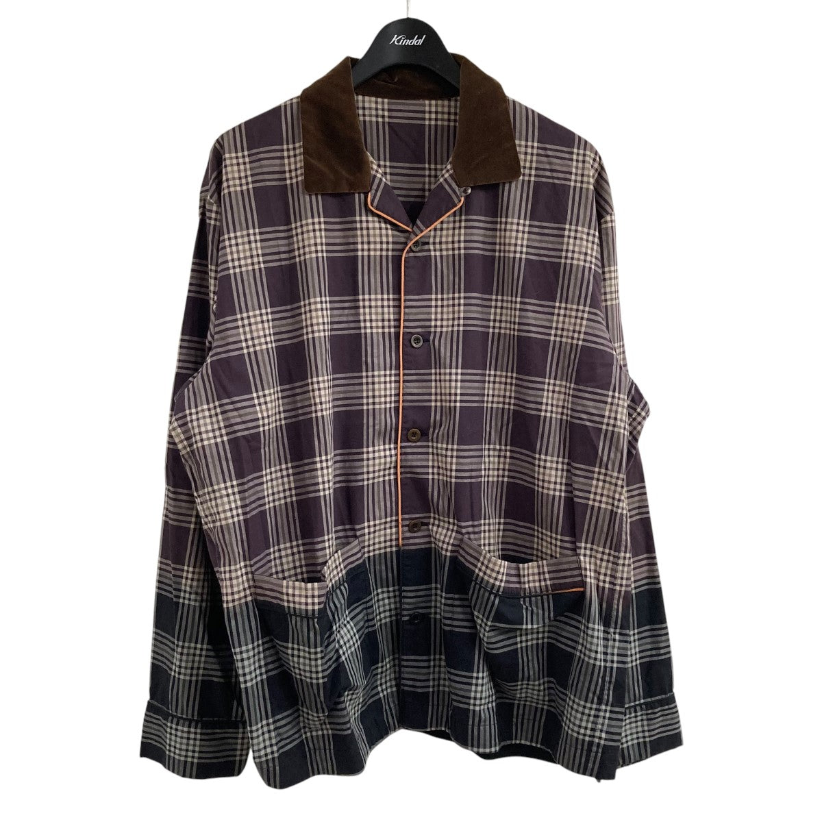 sacai(サカイ) チェックシャツ 21-02540M ブラウン サイズ 3 sacai(サカイ) チェックシャツ 21-02540M ブラウン サイズ 3