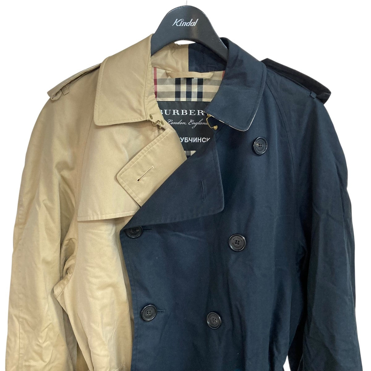 BURBERRY×Gosha Rubchinskiy バイカラートレンチコート 469593
