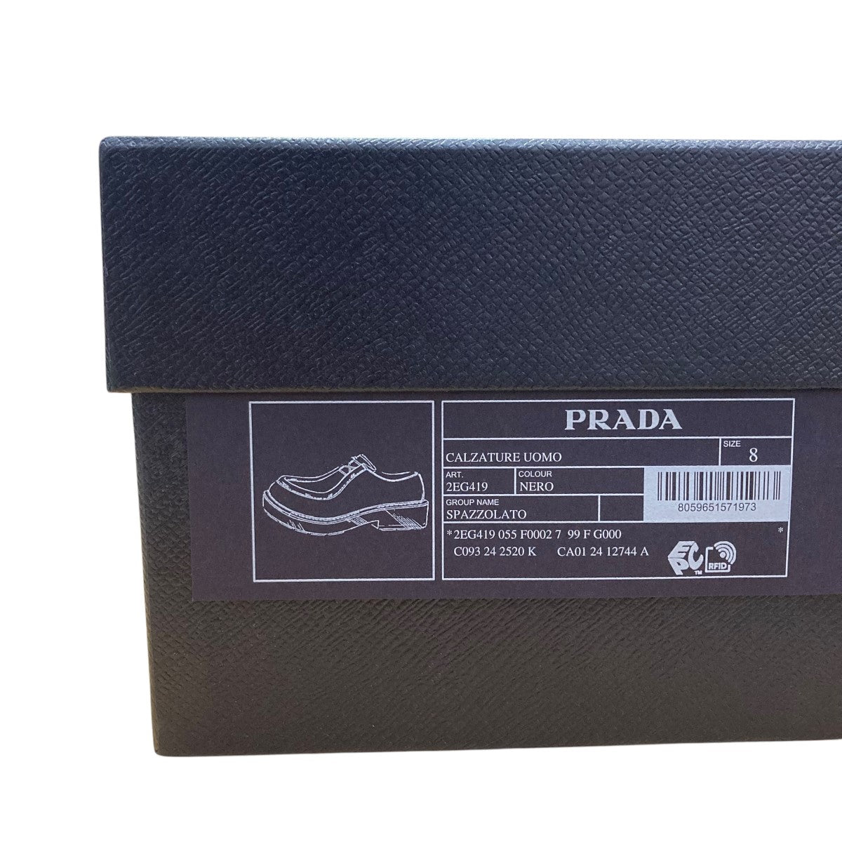 PRADA(プラダ) ダイアパソン オペークブラッシュドレザー レース