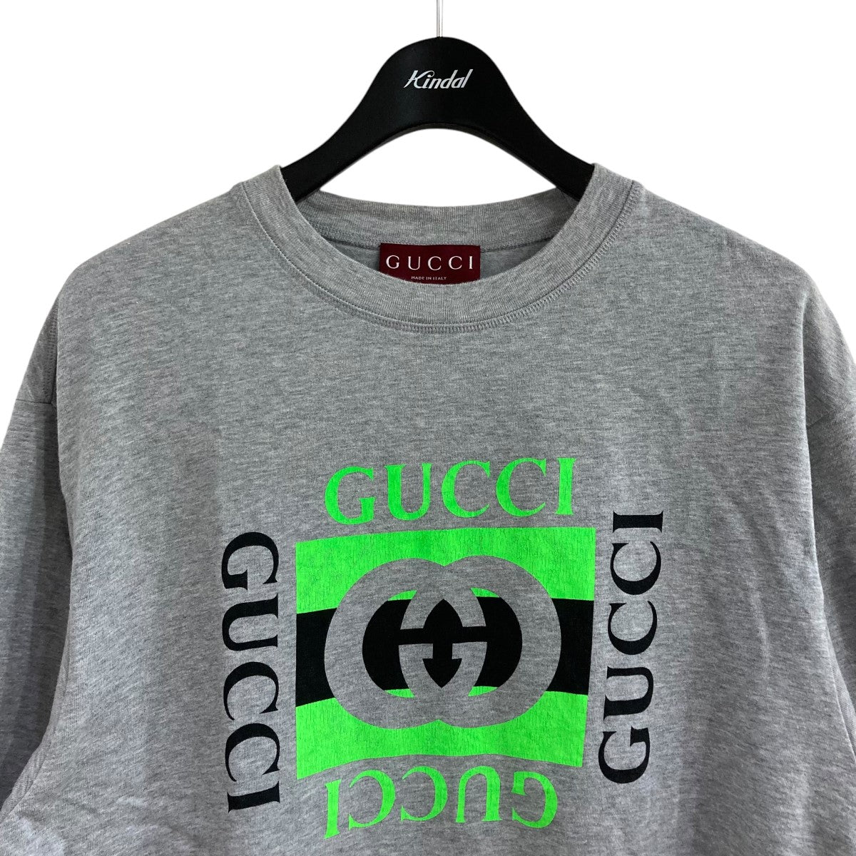 GUCCI(グッチ) プリント半袖Tシャツ 784361 グレー サイズ XS｜【公式